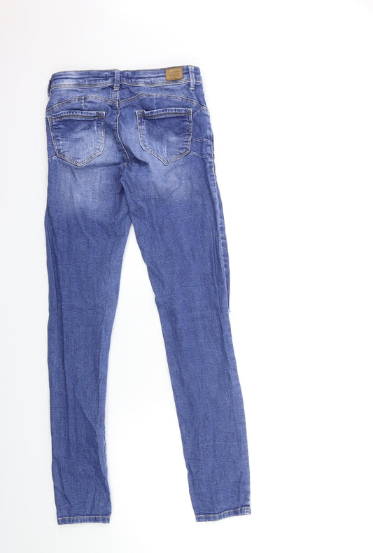 TALLY WEiJL Womens Blue Denim Skinny Jeans Size 36 in L30 in