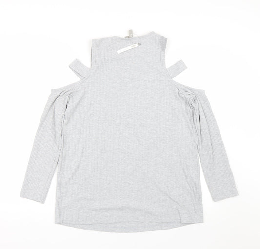 ASOS Womens Grey Basic T-Shirt Size 12