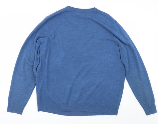 Debenhams Mens Blue Pullover Jumper Size L