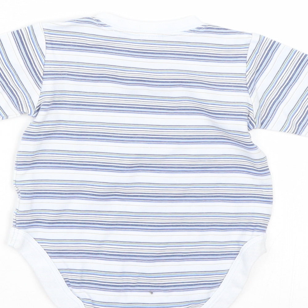 NEXT Baby Blue Striped Basic T-Shirt Size 3-6 Months