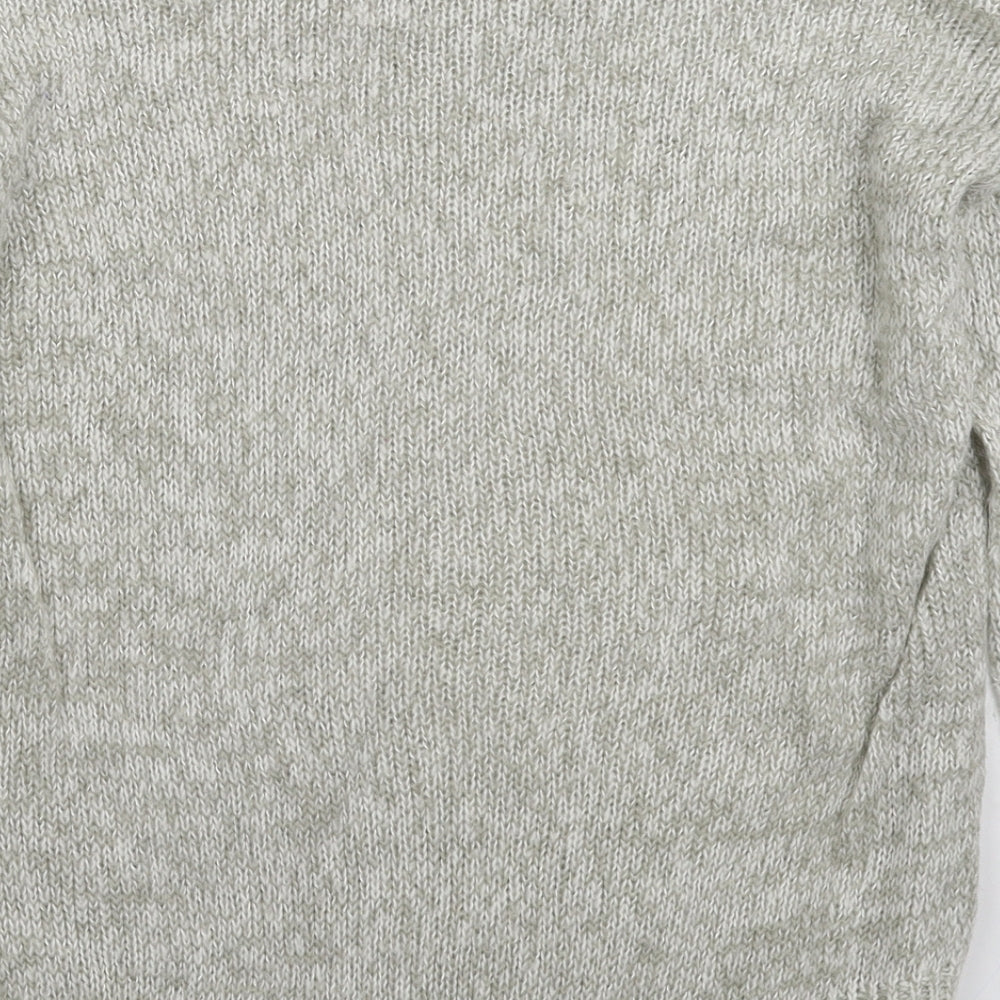 New Look Womens Grey Knit Pullover Jumper Size S