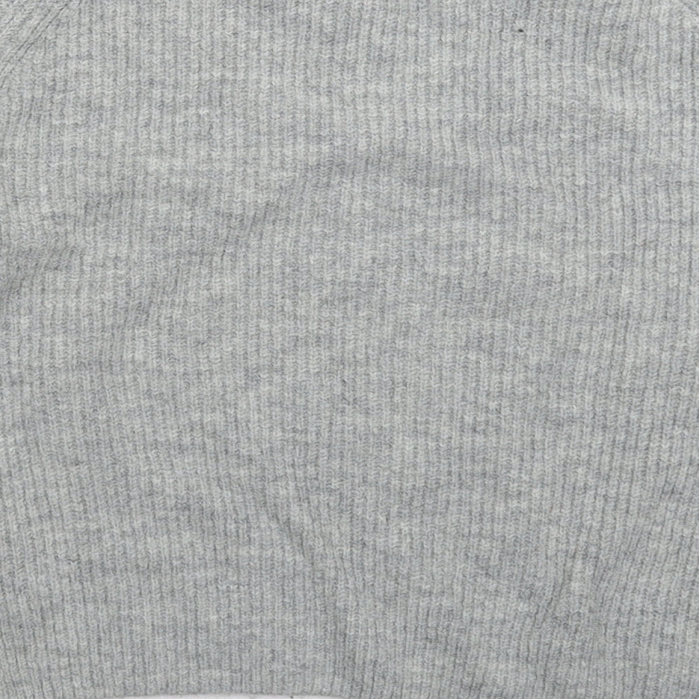 Topshop Womens Grey Knit Pullover Jumper Size 8