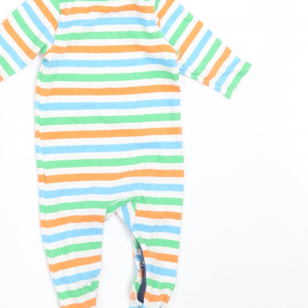 F&F Baby Multicoloured Striped Babygrow One-Piece Size 0-3 Months - best mummy