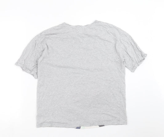 NEXT Womens Grey Solid Pyjama Top Size S - penguin