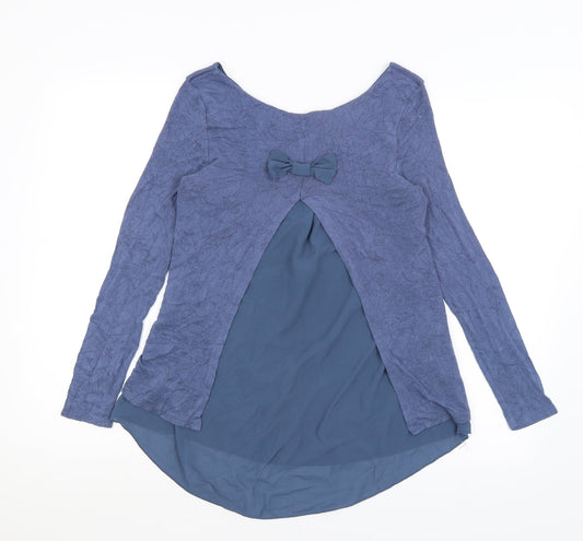 Jiverso Womens Blue Basic T-Shirt Size S