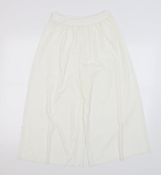 Preworn Womens Ivory Culotte Shorts Size S
