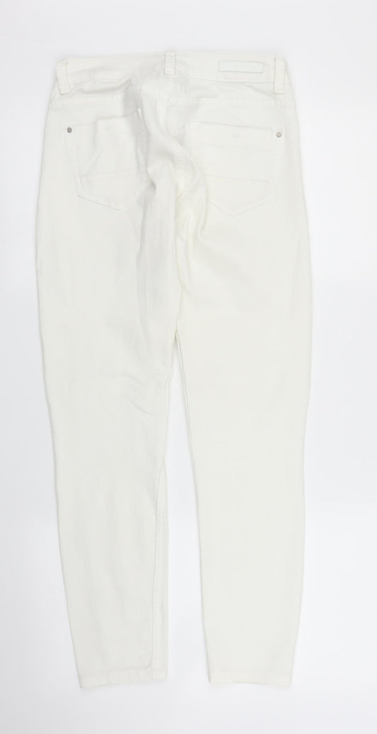 Subtle Blanco Womens White Denim Skinny Jeans Size 8 L25 in