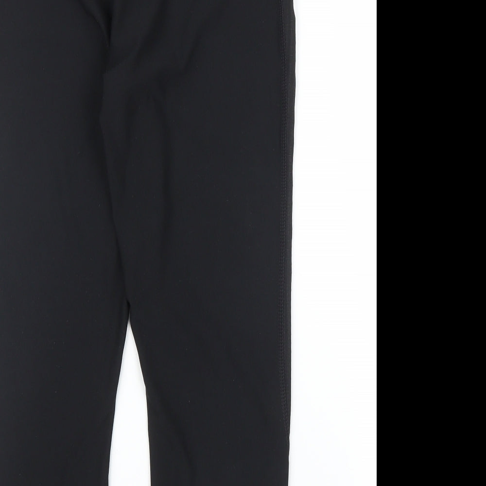 Athletics Womens Black Compression Leggings Size M L19 in