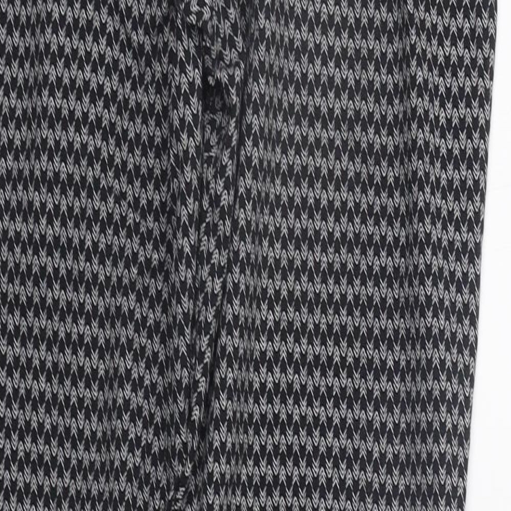 Red Herring Womens Black Trousers Size 14 L26 in