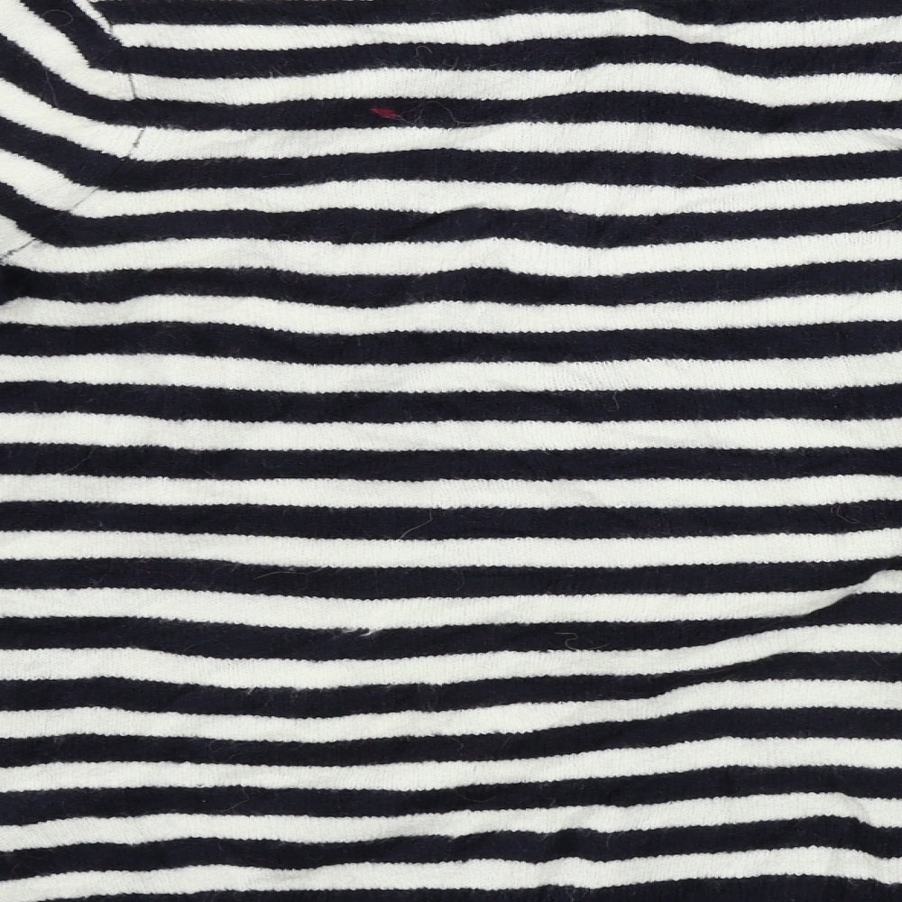 TU Womens White Striped Pullover Jumper Size 12
