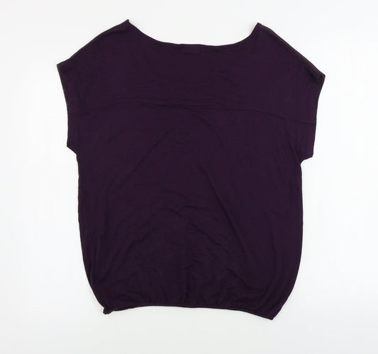 New Look Womens Purple Basic Blouse Size 8