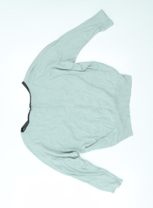 LEBEK Womens Green Basic Blouse Size 12