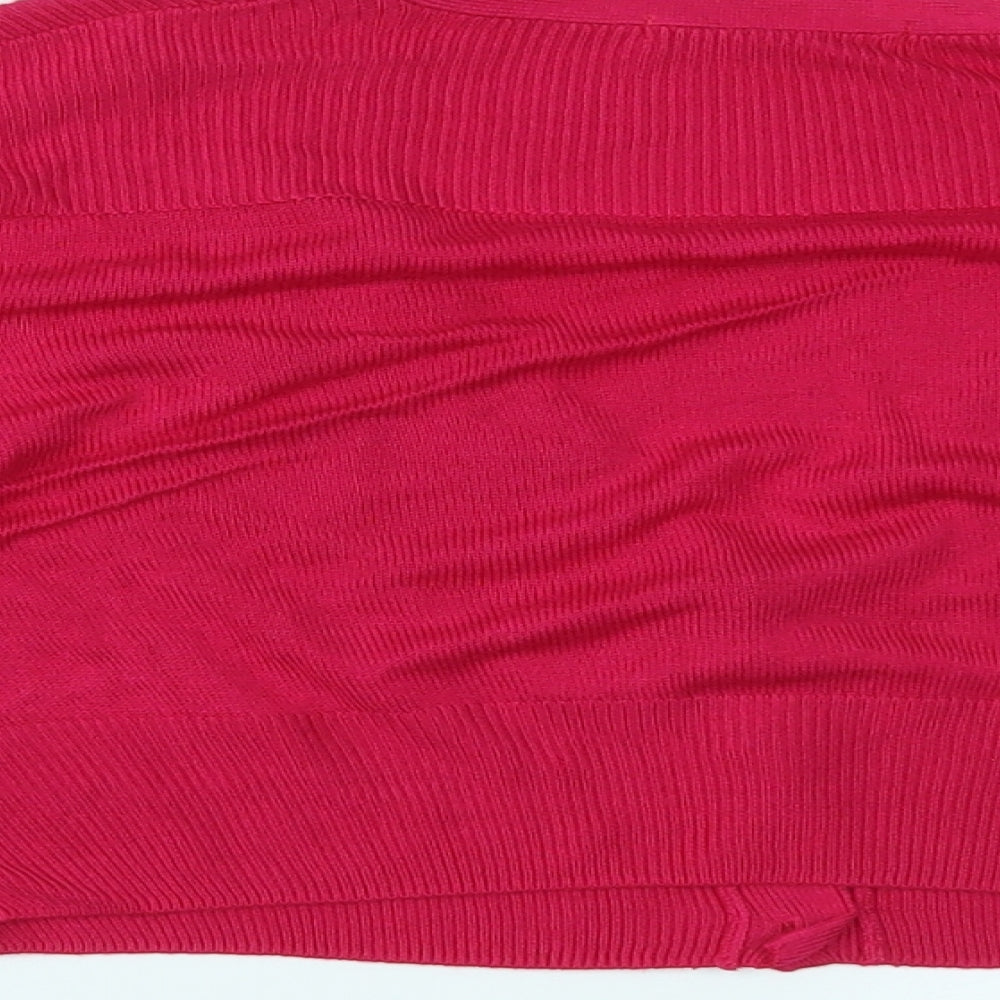 Marks and Spencer Womens Pink Cardigan Jumper Size 14