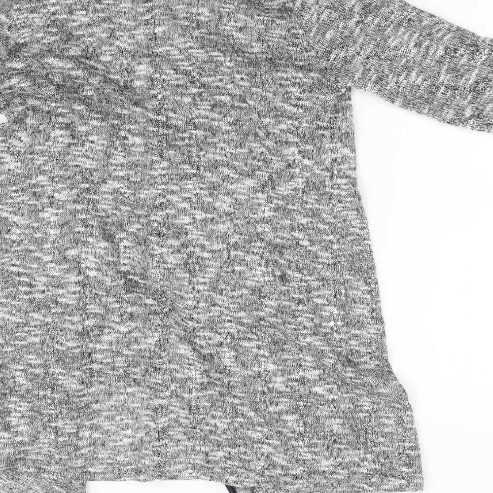 Miss Selfridge Womens Grey Knit Cardigan Jumper Size S