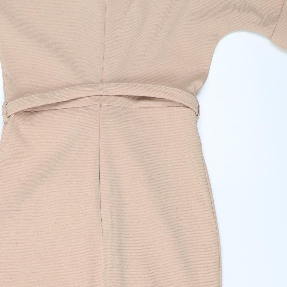 Collection London Womens Beige Bodycon Size 10