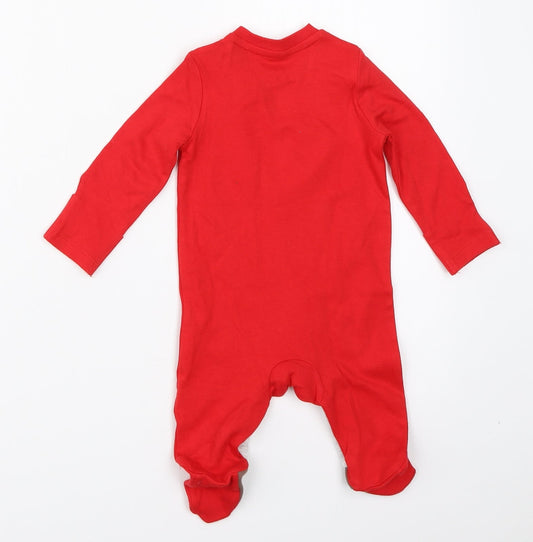 F&F Boys Red Babygrow One-Piece Size 0-3 Months - christmas