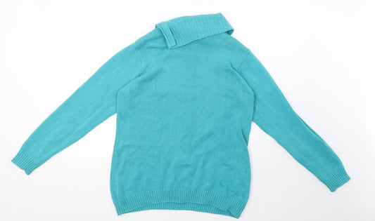 EWM Womens Blue Pullover Sweatshirt Size 16
