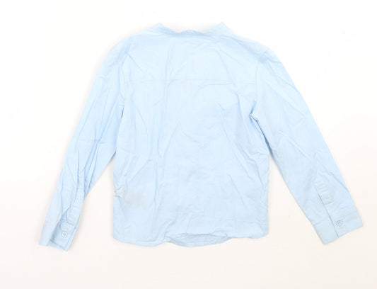 Very Boys Blue Basic Button-Up Size 5 Years