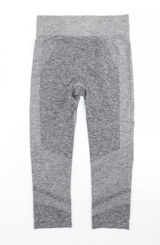 Work out Womens Grey Capri Leggings Size 6