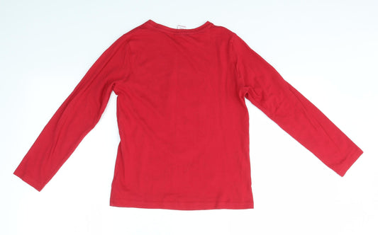 LIVERPOOL FOOTBALL CLUB Boys Red Basic T-Shirt Size 9-10 Years