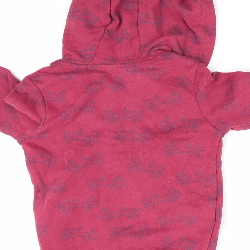 M &Co KIds Boys Brown Geometric Jacket Size 18-24 Months - Car print