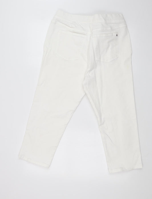 Preworn Womens White Denim Straight Jeans Size 30 in L20 in