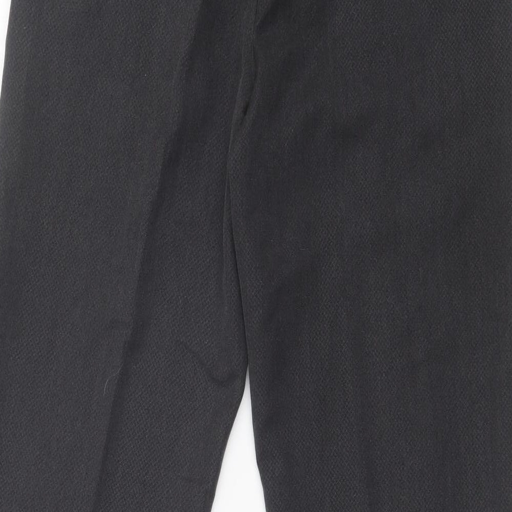 M&S Womens Grey Animal Print Trousers Size 8 L26 in