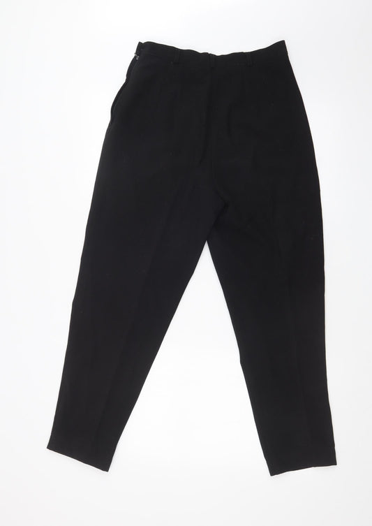 CLASSIC WOMAN Womens Black Trousers Size 12 L26 in