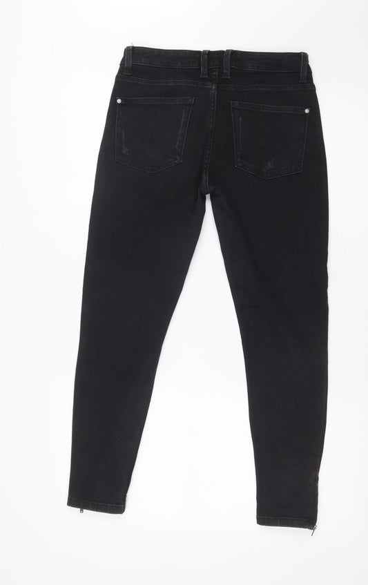 DIAMONDS & DIVA Womens Black Skinny Jeans Size 10 L25 in