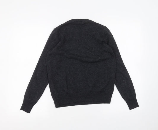 Uni Boys Black Pullover Jumper Size L