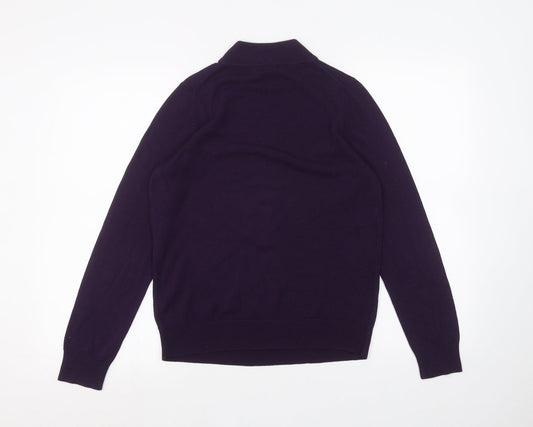 Marks and Spencer Womens Purple Basic T-Shirt Size 8