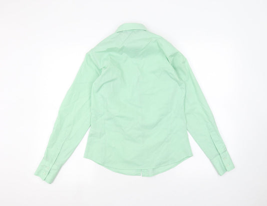 Premier Womens Green Basic Button-Up Size 6
