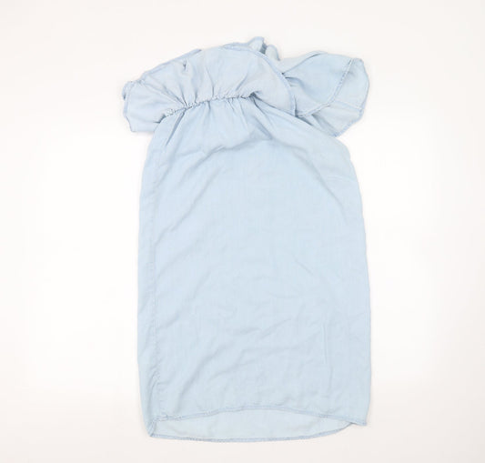 New Look Womens Blue Basic T-Shirt Size 8
