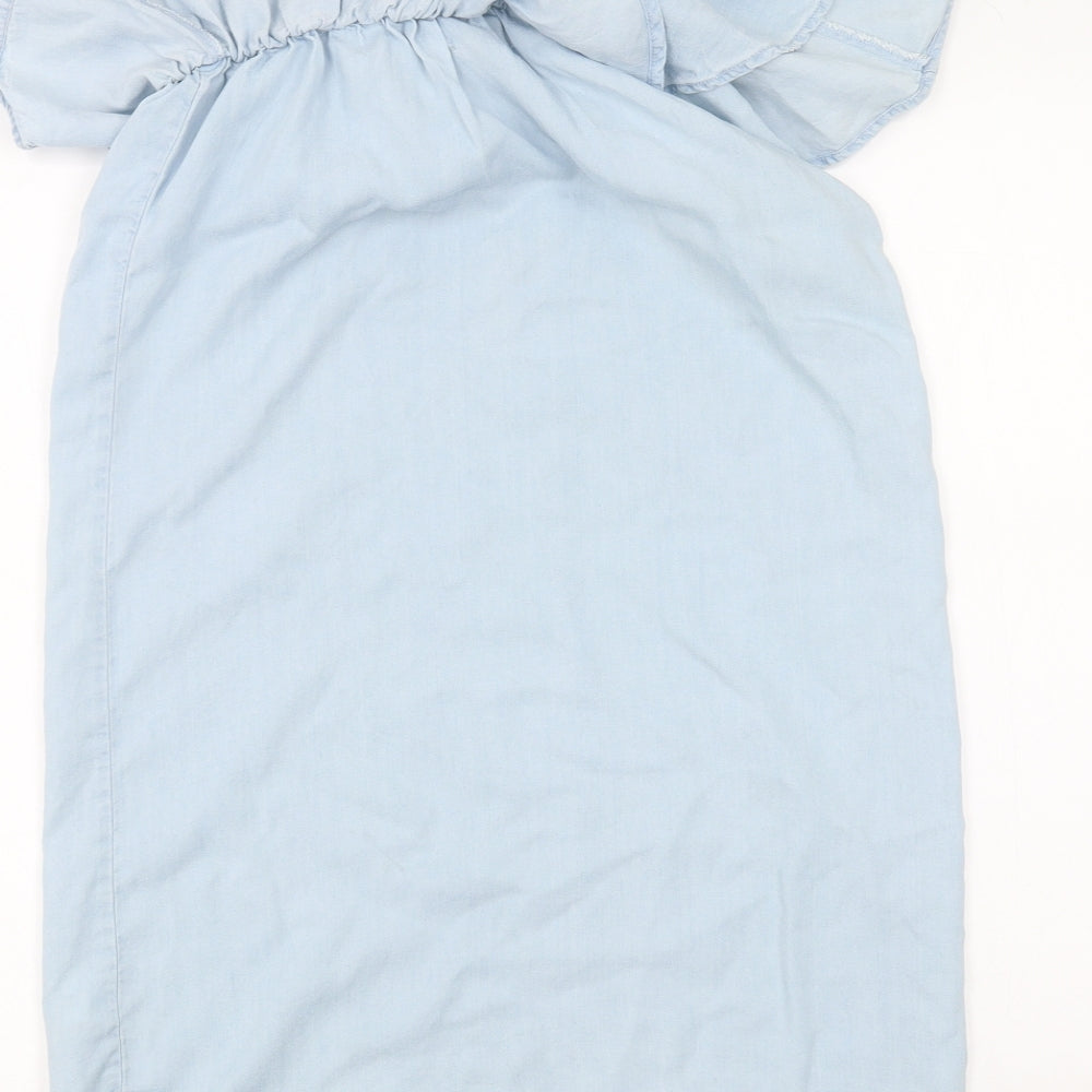 New Look Womens Blue Basic T-Shirt Size 8