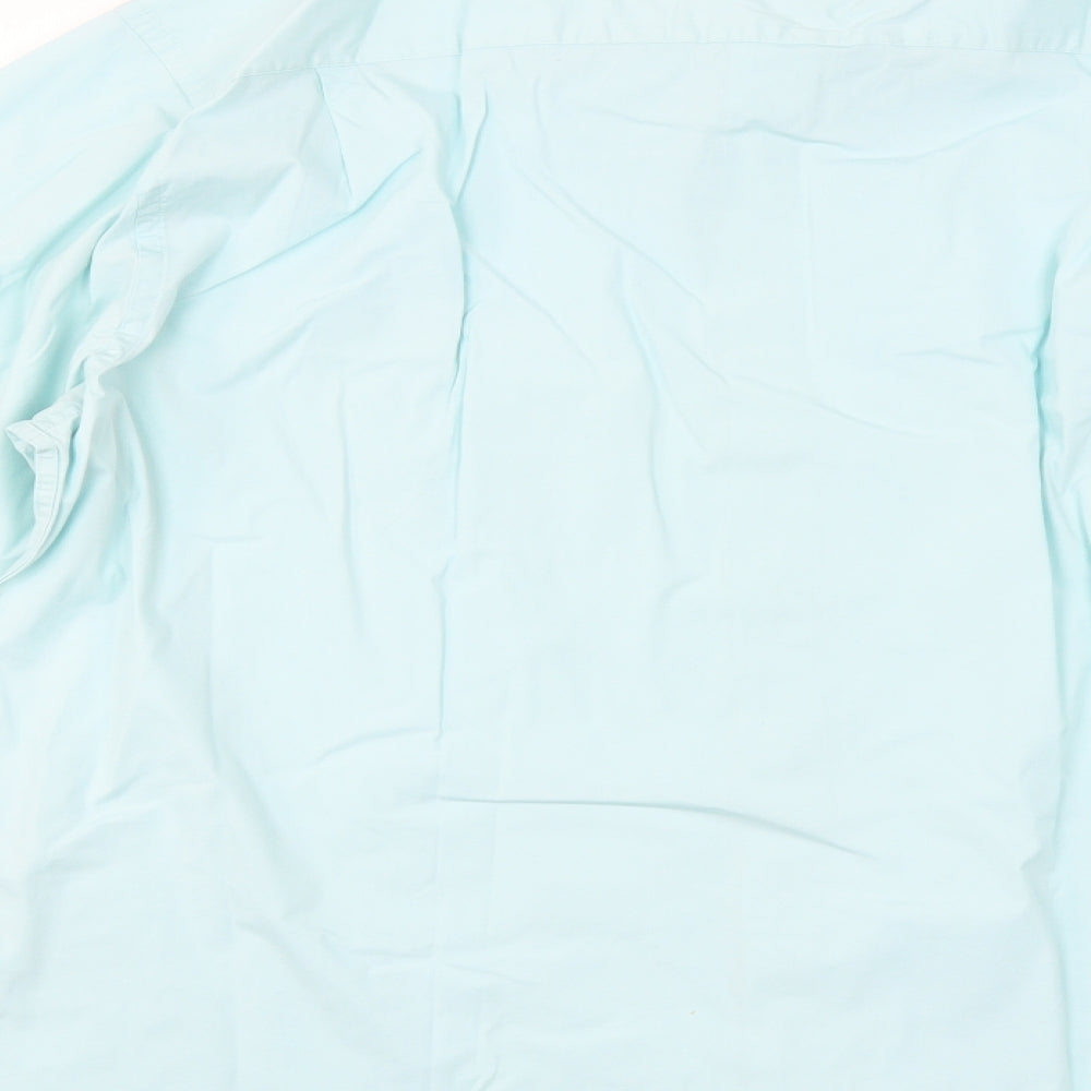 GREENWOODS Mens Blue Dress Shirt