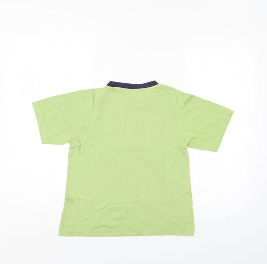 Preworn Boys Green Basic T-Shirt Size 8-9 Years