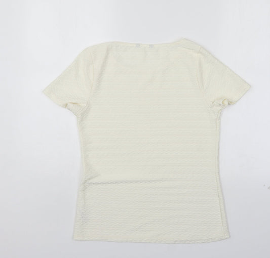 BHS Womens Ivory Basic Blouse Size 8