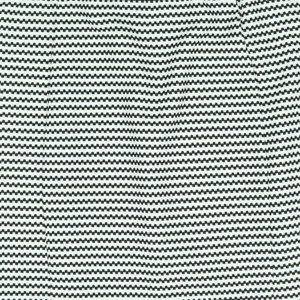 Papaya Womens White Striped Straight & Pencil Skirt Size 12