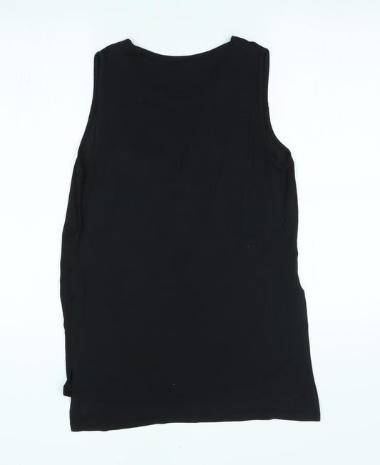 New Look Womens Black Basic Blouse Size 8