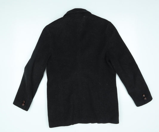 Preworn Womens Grey Pea Coat Blazer Size 12