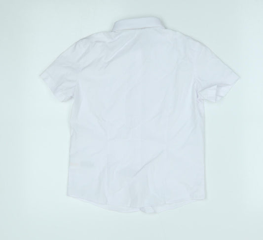 George Boys White Polo Size 7-8 Years