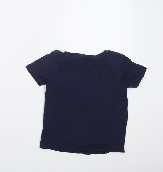 George Boys Blue Basic T-Shirt Size 4-5 Years