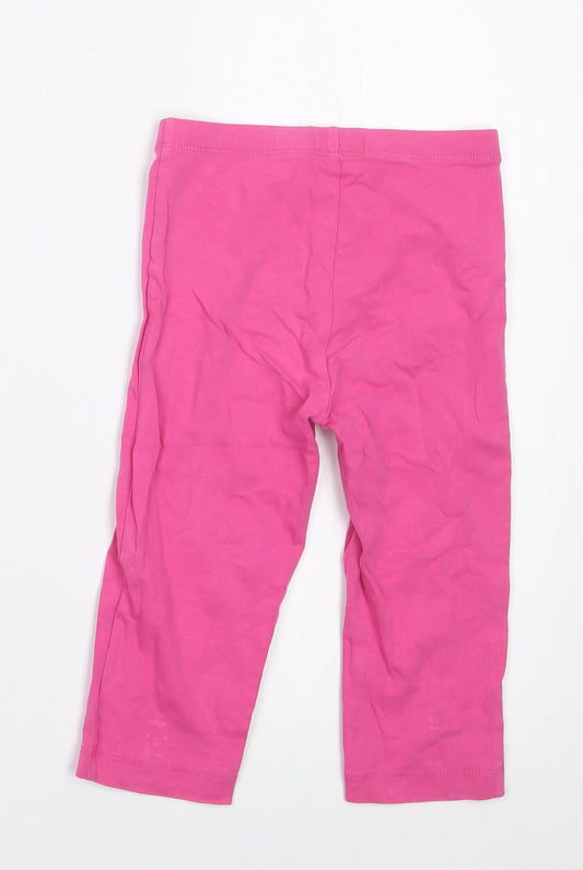 Spirit Girls Pink Geometric Capri Pyjama Pants Size 6-7 Years