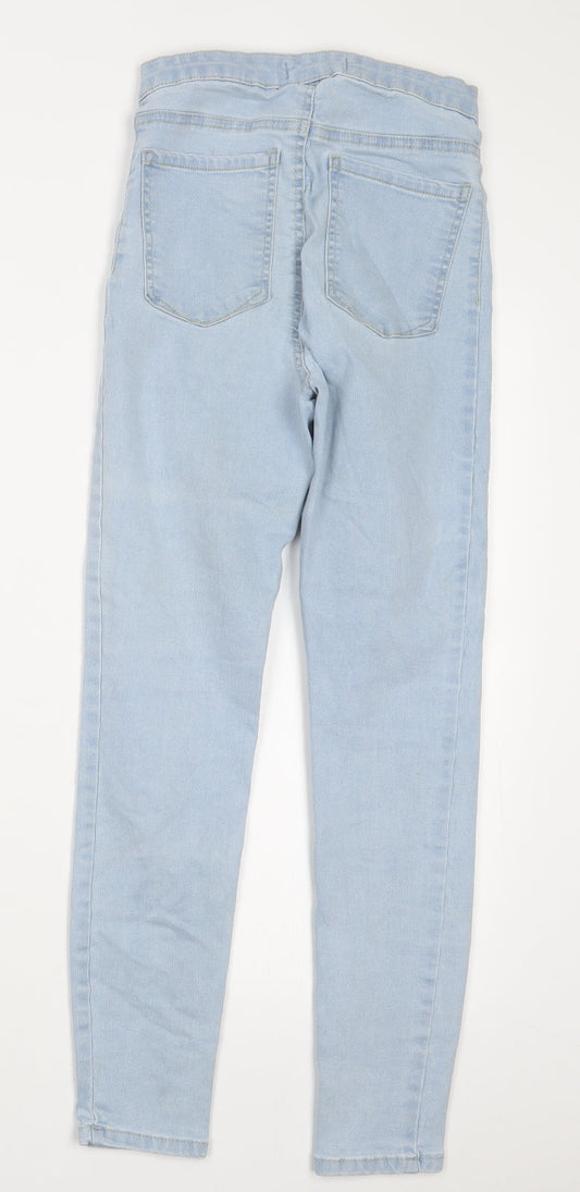 Denim Co. Womens Blue Denim Straight Jeans Size 6 L25 in