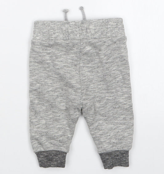 Nutmeg Boys Grey Jogger Trousers Size 3-6 Months