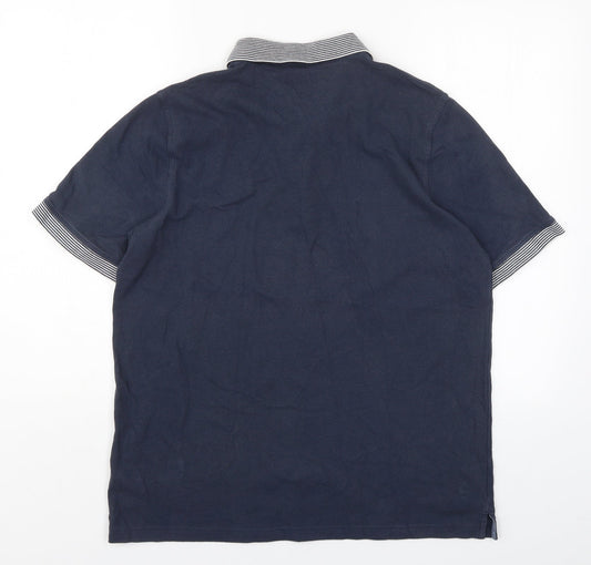 Lincoln Mens Blue Polo Size L