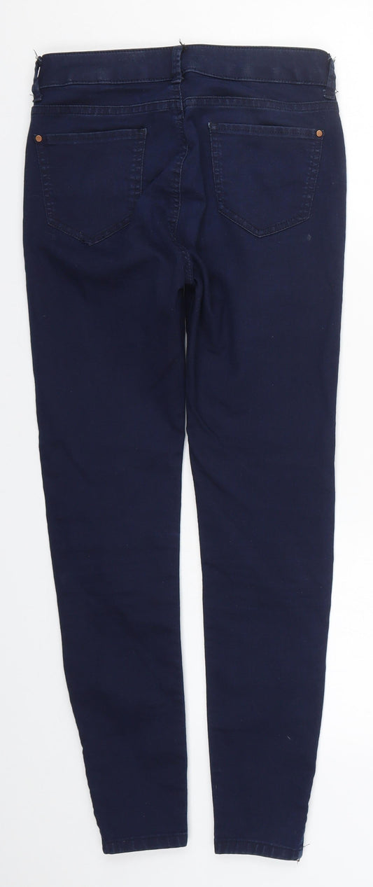 Marks and Spencer Womens Blue Denim Skinny Jeans Size 8 L25 in