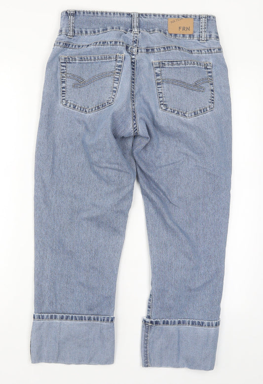 FRN Womens Blue Denim Cropped Jeans Size 28 in L23 in