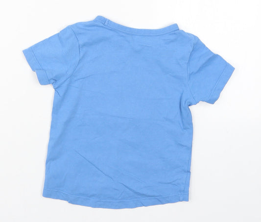 Nutmeg Boys Blue Basic T-Shirt Size 12-18 Months - Did Someone Say Pool Party? Sharks