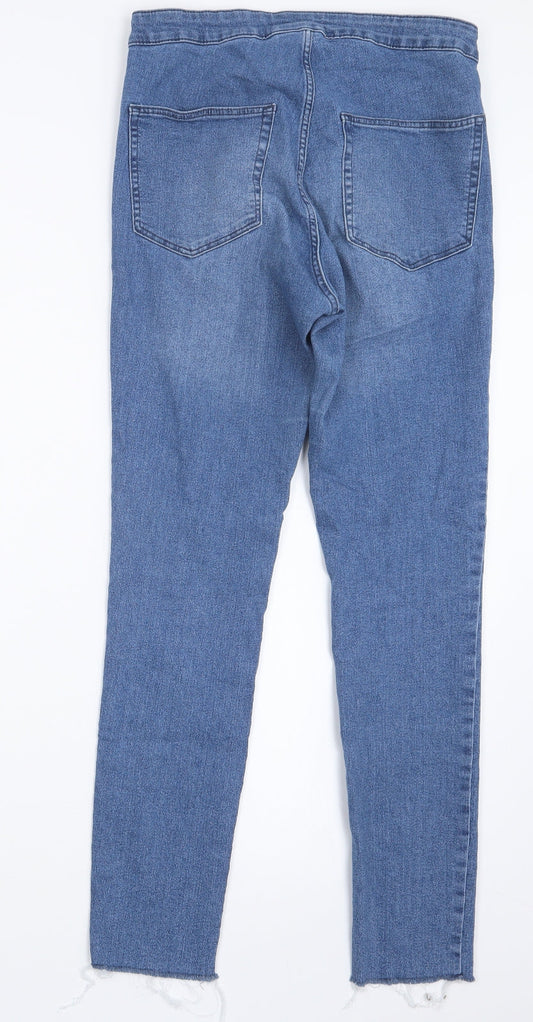 Divided by H&M Womens Blue Denim Straight Jeans Size 12 L27 in